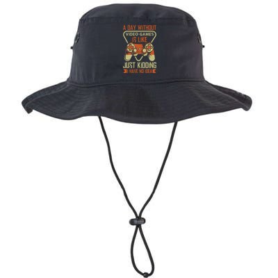 A Day Without Video Game Is Like Just Kidding I Have No Idea Legacy Cool Fit Booney Bucket Hat