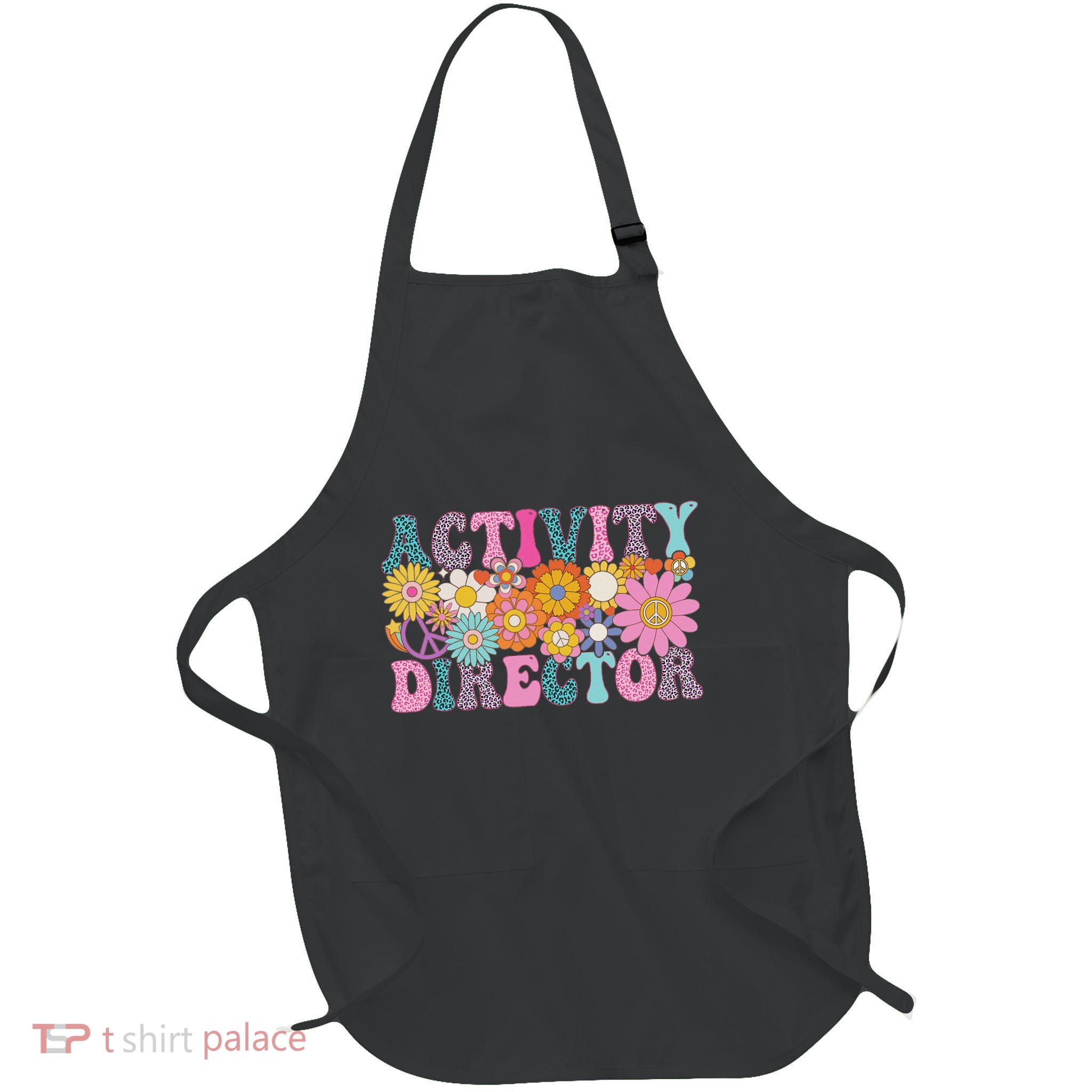 Activity Director Week Groovy Appreciation Day For Full-Length Apron With Pockets