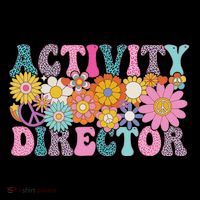 Activity Director Week Groovy Appreciation Day For Full-Length Apron With Pockets