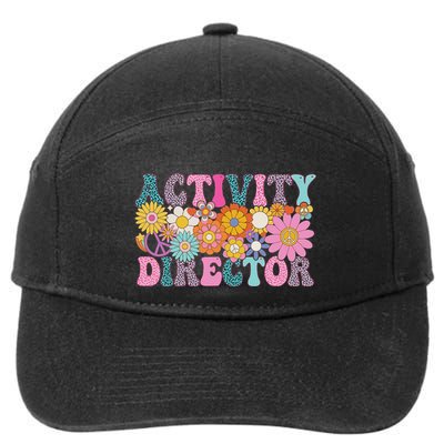 Activity Director Week Groovy Appreciation Day For 7-Panel Snapback Hat