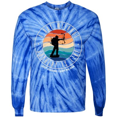 A Day Without Archery Is Like Gift Tie-Dye Long Sleeve Shirt