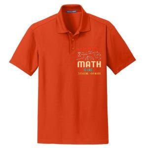 A Day Without Math Is Like Math Student Math Teacher Gift Dry Zone Grid Polo