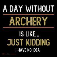 A Day Without Archery Is Like Funny Archery Lovers Funny Gift Flatbill Hat