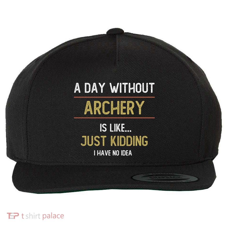 A Day Without Archery Is Like Funny Archery Lovers Funny Gift Wool Snapback Cap