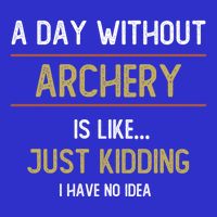 A Day Without Archery Is Like Funny Archery Lovers Funny Gift Zip Tote Bag