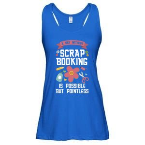 A Day Without Scrapbooking Scrapbooking Gift Ladies Essential Flowy Tank