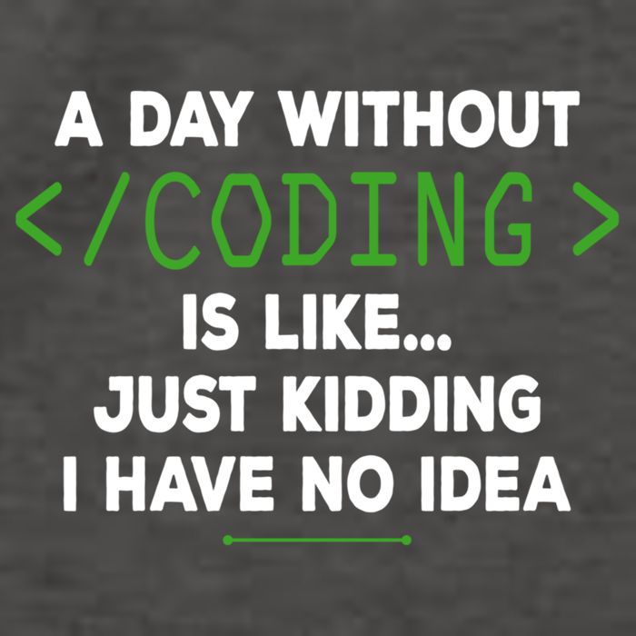 A Day Without Coding Funny Computer Programmer Coder Gift Vector Backpack