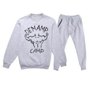 Adam Devine Workaholic Demamp Camp Premium Crewneck Sweatsuit Set