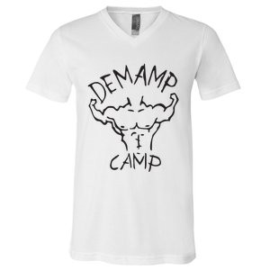 Adam Devine Workaholic Demamp Camp V-Neck T-Shirt