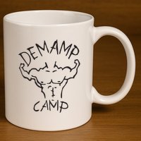 Adam Devine Workaholic Demamp Camp 11oz C Handle Ceramic Mug