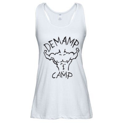 Adam Devine Workaholic Demamp Camp Ladies Essential Flowy Tank