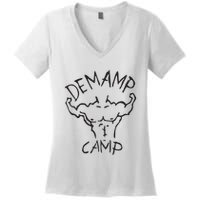 Adam Devine Workaholic Demamp Camp Women's V-Neck T-Shirt