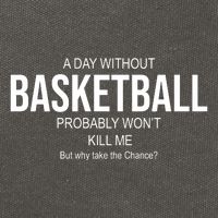 A Day Without Basketball Cotton Canvas Backpack