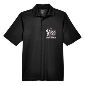 A Day Without Yoga Is Like I Have No Idea Gift Men's Origin Performance Pique Polo