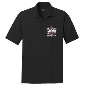 A Day Without Yoga Is Like I Have No Idea Gift PosiCharge RacerMesh Polo