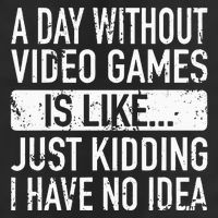 A Day Without Video Games Is Like Video Gamer Gaming Golf Towel