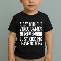 A Day Without Video Games Is Like Video Gamer Gaming Toddler T-Shirt