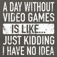 A Day Without Video Games Is Like Video Gamer Gaming Cotton Canvas Backpack