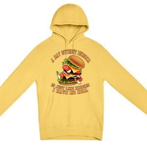 A Day Whithout Burger Is Just Like Hamburger Cheeseburger Gift Premium Pullover Hoodie