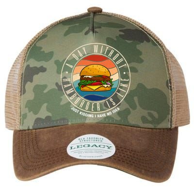 A Day Without Hamburger Is Like Gift Legacy Tie Dye Trucker Hat