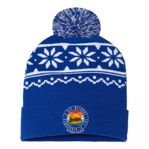 A Day Without Hamburger Is Like Gift USA-Made Snowflake Beanie