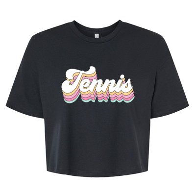 A Day Without Tennis Funny Tennis Player Tennis Coach Bella+Canvas Jersey Crop Tee