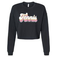 A Day Without Tennis Funny Tennis Player Tennis Coach Cropped Pullover Crew