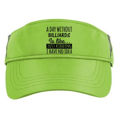 A Day Without Billiards Is Like Billiards Sport Gift For Father's Day Adult Drive Performance Visor