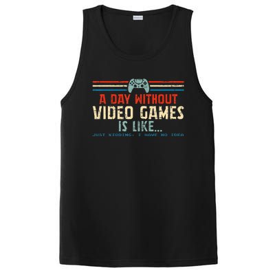 A Day Without Video Games Is Like Gamer Gifts Gaming PosiCharge Competitor Tank