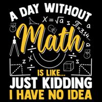A Day Without Math Is Like Just Ding Gift Cooling Performance Long Sleeve Crew