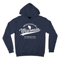 Americas Dairyland Wisconsin Est 1848 Vintage Hoodie