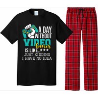 A Day Without Video Games Is Like Funny Gaming Gamer Pajama Set