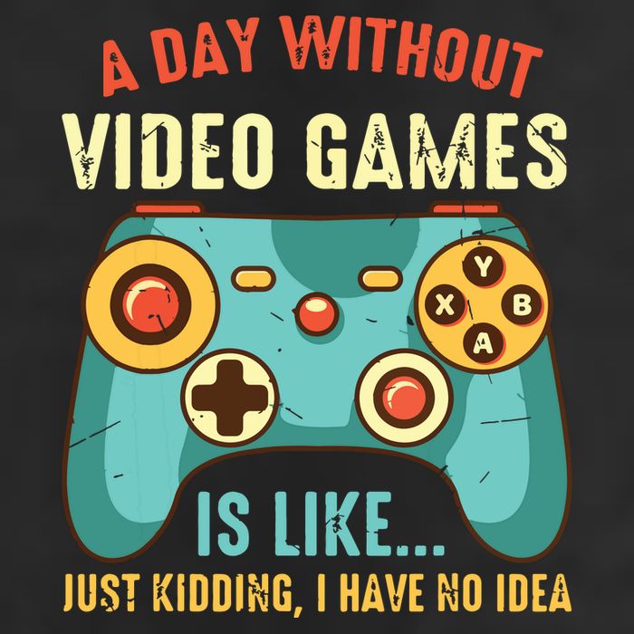 A DAY WITHOUT VIDEO GAMES IS LIKE Funny Gaming Gamer 25L Jumbo Tote