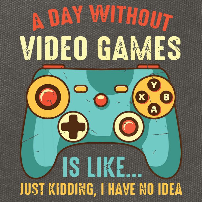 A DAY WITHOUT VIDEO GAMES IS LIKE Funny Gaming Gamer Cotton Canvas Backpack