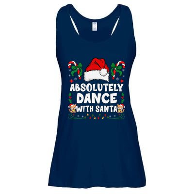 Absolutely Dance With Santa Xmas Family Matching Christmas Ladies Essential Flowy Tank