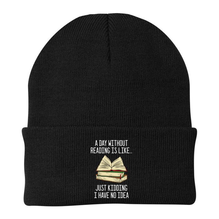 A Day Without Reading Is Like Just Ding With No Idea Gift Knit Cap Winter Beanie