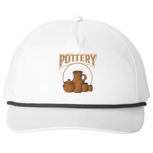 A Day Without Pottery Is Like Just Kidding, I Have No Idea. Snapback Five-Panel Rope Hat