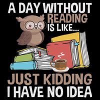 A Day Without Reading Bookworm Button