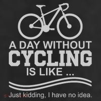 A Day Without Cycling Is Like Just Kidding I Have No Idea Gift 11oz C Handle Ceramic Mug