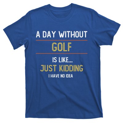 A Day Without Golf Is Like Funny Golf Lovers Gift T-Shirt