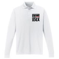 A Day Without Coding Performance Long Sleeve Polo