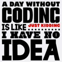 A Day Without Coding Women's Crop Top Tee