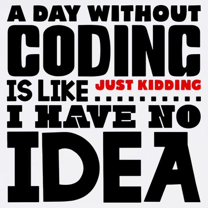 A Day Without Coding Women's Crop Top Tee