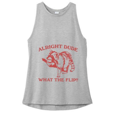 Alright Dude What The Flip Ladies PosiCharge Tri-Blend Wicking Tank
