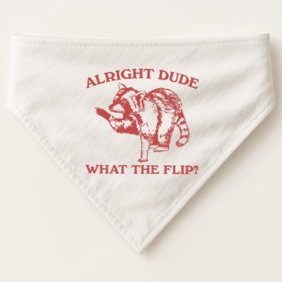 Alright Dude What The Flip USA-Made Doggie Bandana
