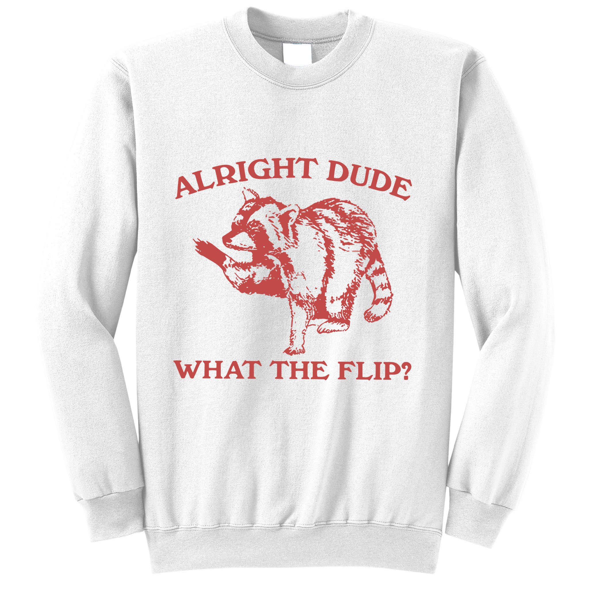 Alright Dude What The Flip Sweatshirt