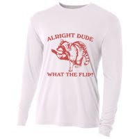 Alright Dude What The Flip Cooling Performance Long Sleeve Crew