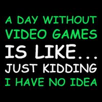 A Day Without Video Games Funny Video Gamer Gift Wool Snapback Cap
