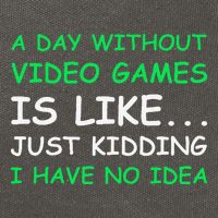 A Day Without Video Games Funny Video Gamer Gift Cotton Canvas Backpack