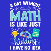 A Day Without Math Is Like Just Ding Gift 16 in Basic Backpack